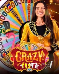 Crazy Time live game no fts77 cassino com entretenimento ao vivo para jogadores do Brasil