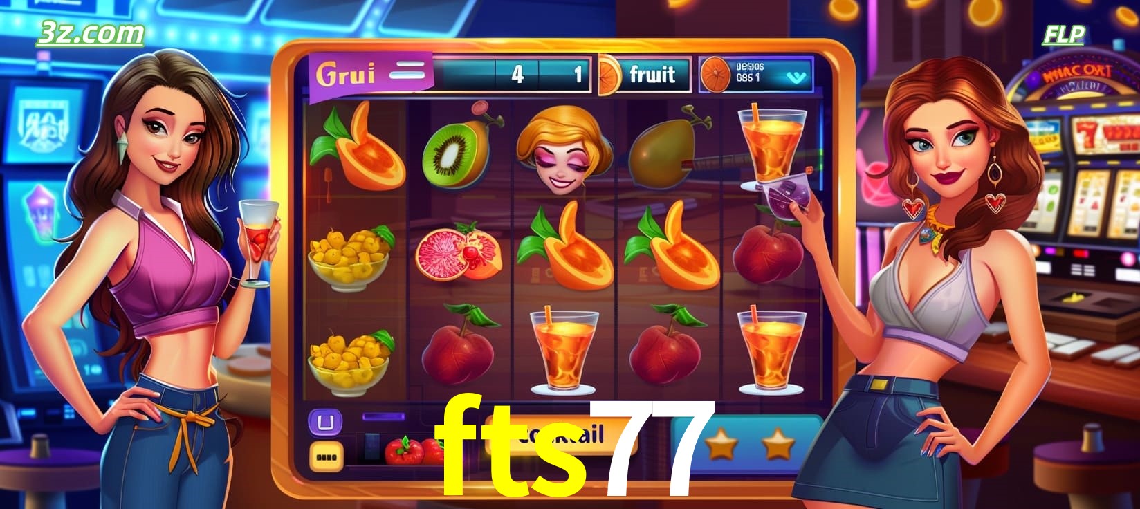 fts77 cassino online com caça-níqueis de frutas e coquetéis coloridos
