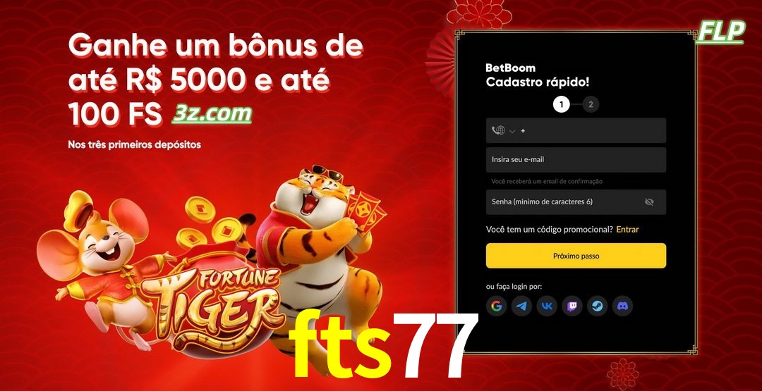 fts77 cassino Brasil bônus de boas-vindas até R$5000 e 100 free spins