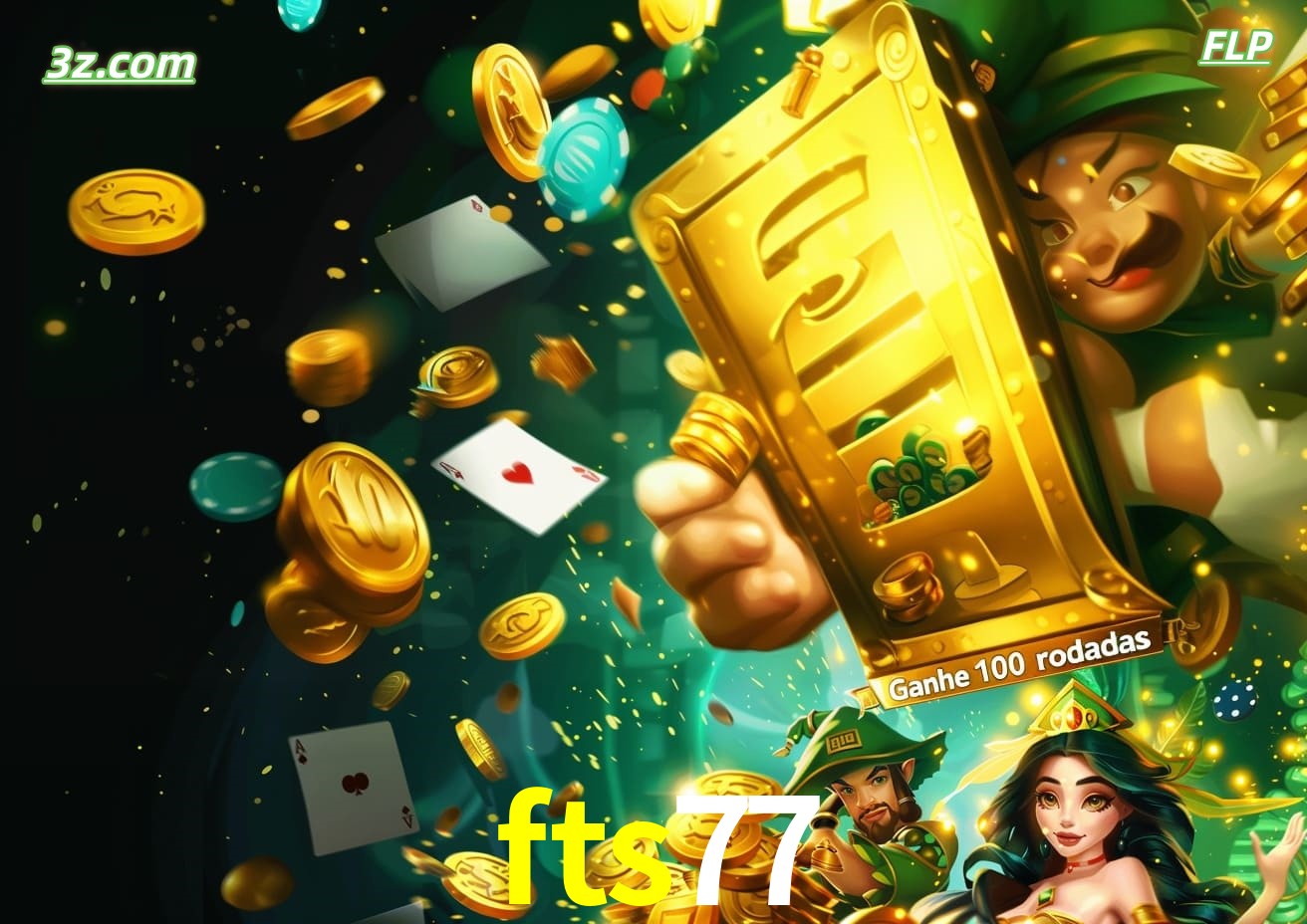 Cassino online fts77 Brasil com caça-níqueis e bônus de 100 rodadas grátis