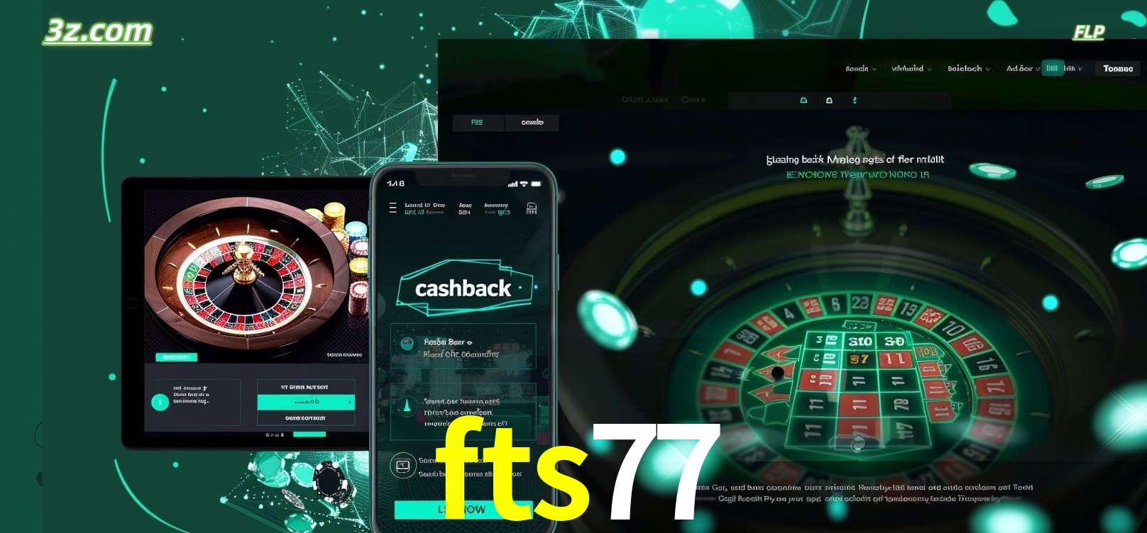 Jogue roleta em dispositivos móveis e desktop com fts77